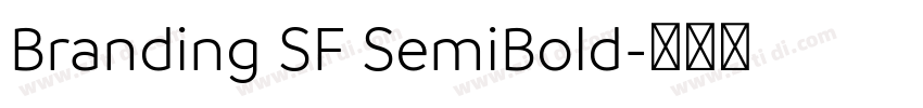 Branding SF SemiBold字体转换